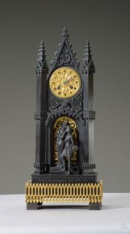 Часы каминные. Россия. Олонецкий завод. 1834. Чугун, бронза, литье золочение. Часы каминные. Россия. Олонецкий завод. 1834. Чугун, бронза, литье золочение.