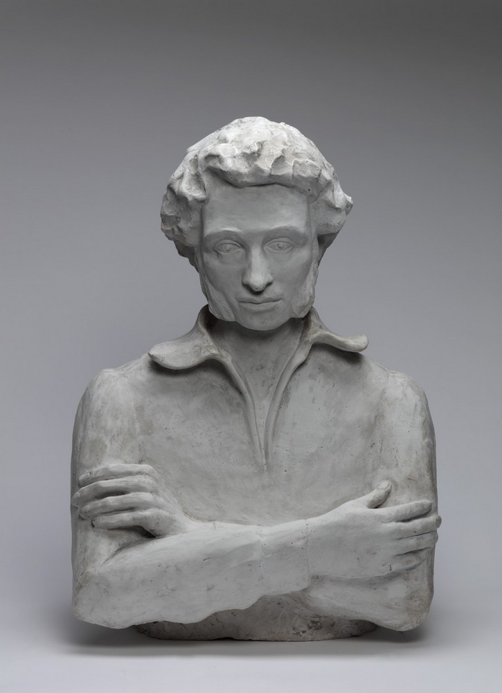 Г.М. Местергази (1945 г.р.). Бюст А.С. Пушкина. 1977 Гипс Г.М. Местергази (1945 г.р.). Бюст А.С. Пушкина. 1977 Гипс