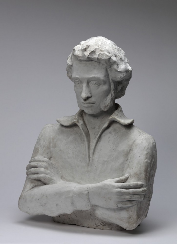 Г.М. Местергази (1945 г.р.). Бюст А.С. Пушкина. 1977 Гипс Г.М. Местергази (1945 г.р.). Бюст А.С. Пушкина. 1977 Гипс