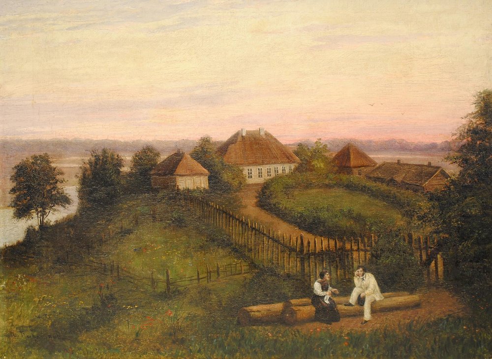 Пушкин и Арина Родионовна в с. Михайловском. Последняя треть ХIХ века. Холст, масло Пушкин и Арина Родионовна в с. Михайловском. Последняя треть ХIХ века. Холст, масло