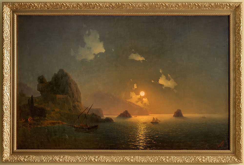 Айвазовский И.К. "Крым. Гурзуф ночью" 1849 г. холст масло Айвазовский И.К. "Крым. Гурзуф ночью" 1849 г. холст масло