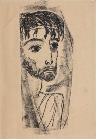 Иешуа: "- Отпусти меня...". 1968. Иллюстрация к роману М. Булгакова "Мастер и Маргарита" Бумага, монотипия Иешуа: "- Отпусти меня...". 1968. Иллюстрация к роману М. Булгакова "Мастер и Маргарита" Бумага, монотипия