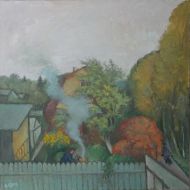 Александр Бабин. Осень на даче. 2012. Александр Бабин. Осень на даче. 2012.