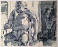 В. Куцевич. Сидящий. 1999. Бумага, акварель В. Куцевич. Сидящий. 1999. Бумага, акварель