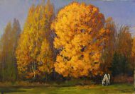 Юрий Бондаренко. Осень золотая. 2000. Холс, масло. 45х65 Юрий Бондаренко. Осень золотая. 2000. Холс, масло. 45х65