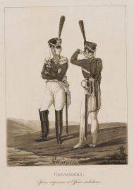 Штаб- и обер-офицеры Гренадерского полка. 1815 Л. И. Киль. Бумага, лавис, офорт. Государственная Третьяковская галерея Штаб- и обер-офицеры Гренадерского полка. 1815 Л. И. Киль. Бумага, лавис, офорт. Государственная Третьяковская галерея